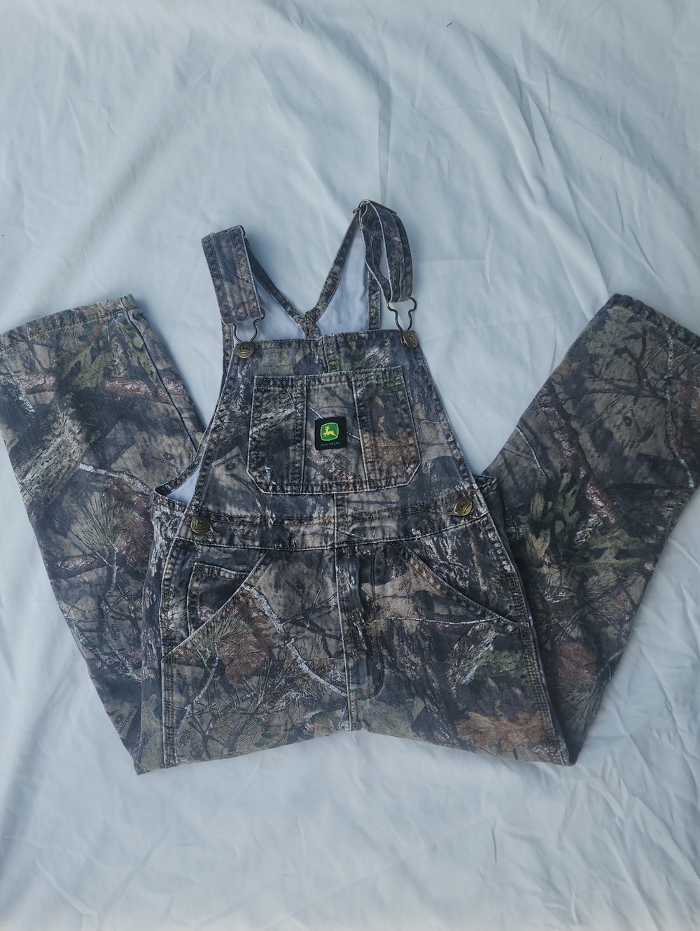 John Deer Camo Overalls Size 7 Youth Kids